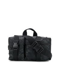 Мужской черный рюкзак из плотной ткани с камуфляжным принтом от McQ Alexander McQueen