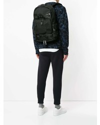 Мужской черный рюкзак из плотной ткани от Makavelic