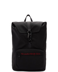 Мужской черный рюкзак из плотной ткани от Alexander McQueen