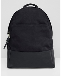 Женский черный рюкзак из плотной ткани от ASOS DESIGN