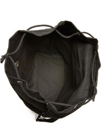 Женский черный рюкзак из плотной ткани от Baggu