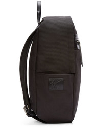 Мужской черный рюкзак из плотной ткани от Giuseppe Zanotti