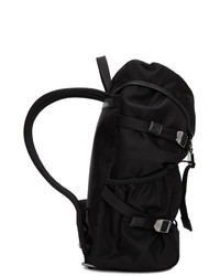Мужской черный рюкзак из плотной ткани от Moncler