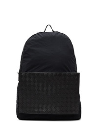 Мужской черный рюкзак из плотной ткани от Bottega Veneta