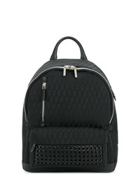 Мужской черный рюкзак из плотной ткани от Corto Moltedo