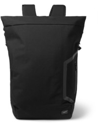 Мужской черный рюкзак из плотной ткани от Descente