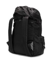 Мужской черный рюкзак из плотной ткани от Jil Sander