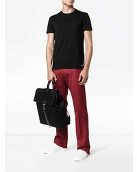 Мужской черный рюкзак из плотной ткани от Valentino