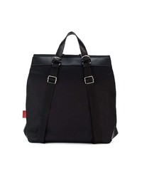 Мужской черный рюкзак из плотной ткани от Valentino