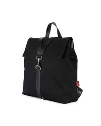 Мужской черный рюкзак из плотной ткани от Valentino