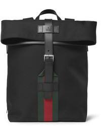 Мужской черный рюкзак из плотной ткани от Gucci