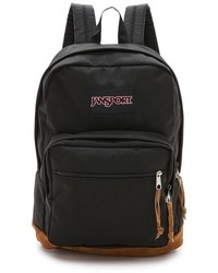 Женский черный рюкзак из плотной ткани от JanSport