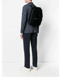 Мужской черный рюкзак из плотной ткани от PS Paul Smith