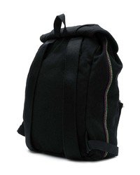 Мужской черный рюкзак из плотной ткани от PS Paul Smith