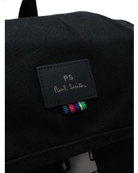 Мужской черный рюкзак из плотной ткани от PS Paul Smith