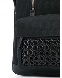 Мужской черный рюкзак из плотной ткани от Corto Moltedo