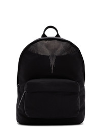 Мужской черный рюкзак из плотной ткани от Marcelo Burlon County of Milan