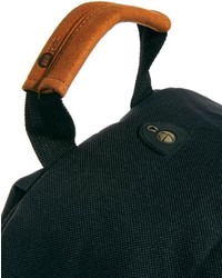 Женский черный рюкзак из плотной ткани