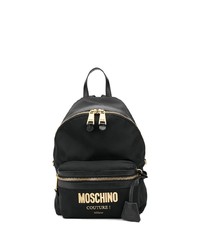 Мужской черный рюкзак из плотной ткани от Moschino