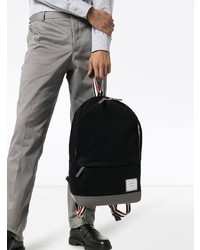 Мужской черный рюкзак из плотной ткани от Thom Browne