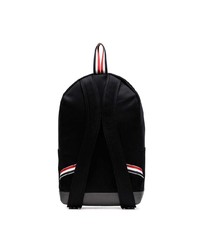 Мужской черный рюкзак из плотной ткани от Thom Browne