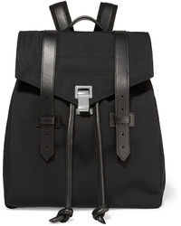 Женский черный рюкзак из плотной ткани от Proenza Schouler