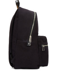 Мужской черный рюкзак из плотной ткани от Paul Smith