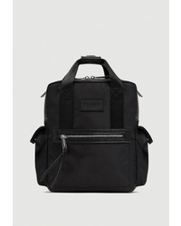 Женский черный рюкзак из плотной ткани от Pull&Bear