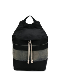 Мужской черный рюкзак из плотной ткани от Rick Owens DRKSHDW