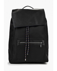 Женский черный рюкзак из плотной ткани от s.Oliver
