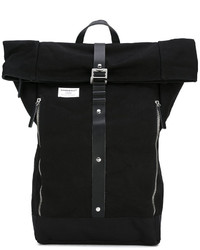 Женский черный рюкзак из плотной ткани от SANDQVIST