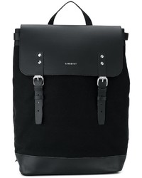 Женский черный рюкзак из плотной ткани от SANDQVIST