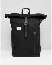 Мужской черный рюкзак из плотной ткани от SANDQVIST