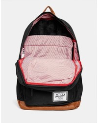 Мужской черный рюкзак из плотной ткани от Herschel