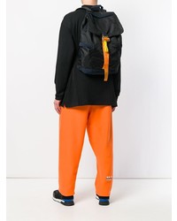 Мужской черный рюкзак из плотной ткани от Heron Preston