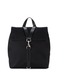 Мужской черный рюкзак из плотной ткани от Valentino