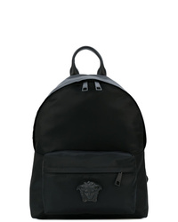 Мужской черный рюкзак из плотной ткани от Versace