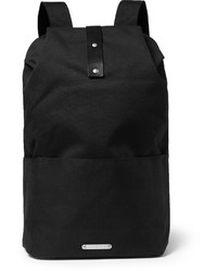 Мужской черный рюкзак из плотной ткани