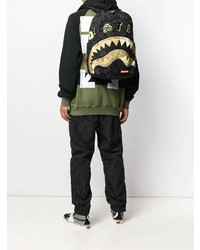 Мужской черный рюкзак с вышивкой от Sprayground