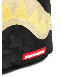 Мужской черный рюкзак с вышивкой от Sprayground