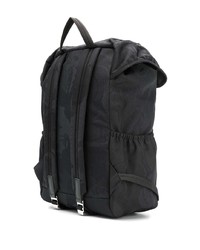 Мужской черный рюкзак с вышивкой от Etro
