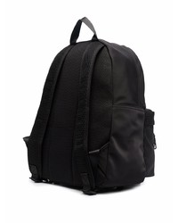 Мужской черный рюкзак с вышивкой от VERSACE JEANS COUTURE