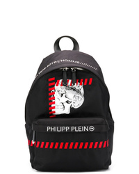 Мужской черный рюкзак с вышивкой от Philipp Plein