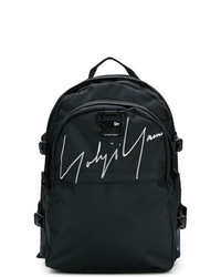 Мужской черный рюкзак с вышивкой от Yohji Yamamoto