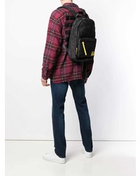 Мужской черный рюкзак с камуфляжным принтом от Diesel