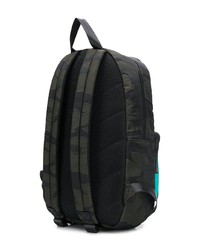 Мужской черный рюкзак с камуфляжным принтом от Diesel