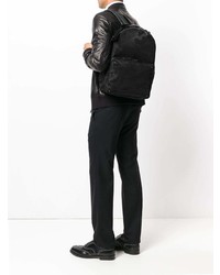 Мужской черный рюкзак с камуфляжным принтом от Valentino