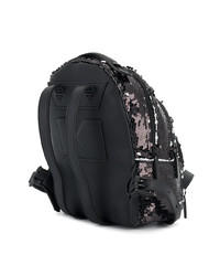 Женский черный рюкзак с пайетками от Kendall & Kylie