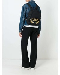 Женский черный рюкзак с принтом от Dsquared2