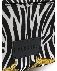 Мужской черный рюкзак с принтом от Versace